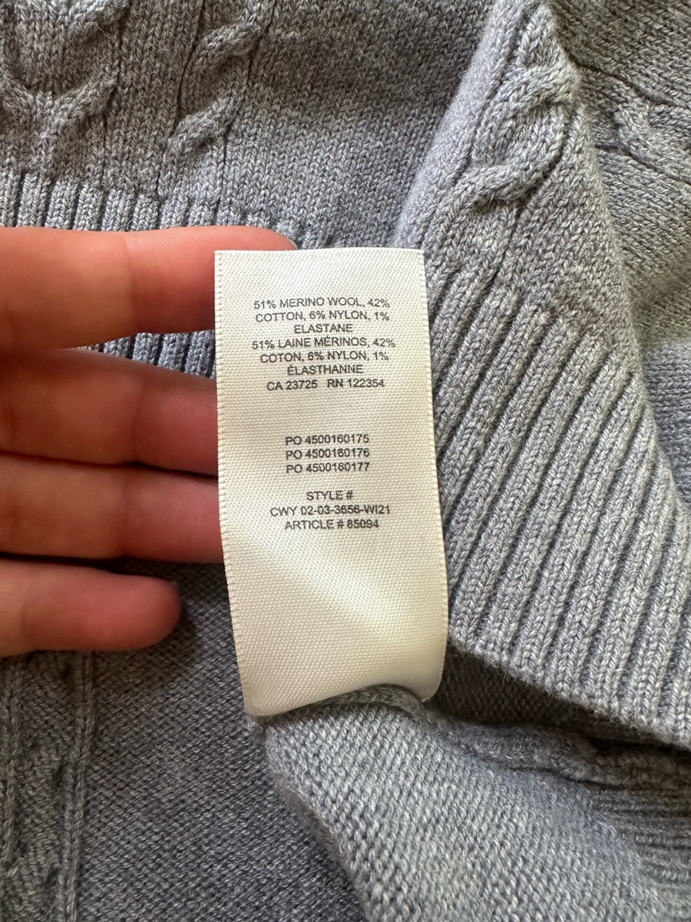 Sunday Best Dark Grey Cable Knit Sweater Vest - Picture 4 of 4